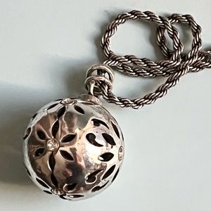 BRIGHTON (vintage) LONG BALL NECKLACE on CHAIN